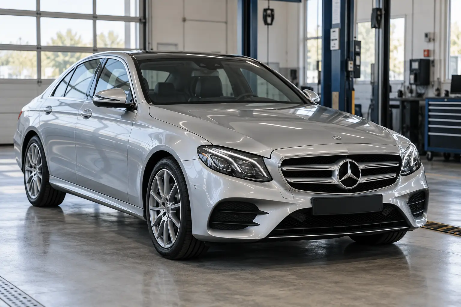 Илюстрация: Mercedes E 220 d (W213) при проверка преди покупка