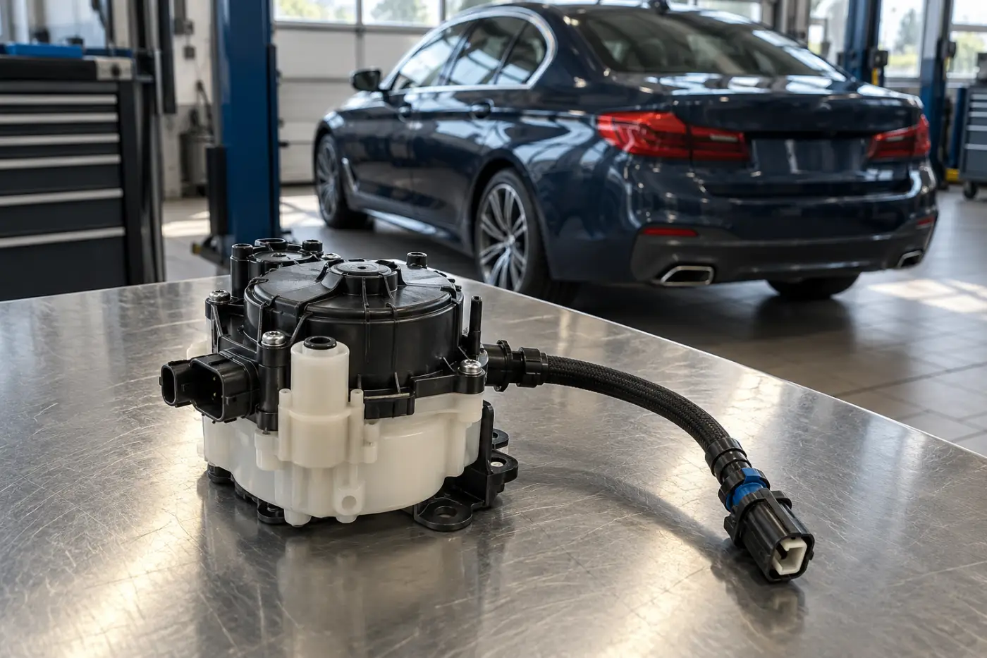 Илюстрация: помпен модул и връзки на AdBlue при BMW
