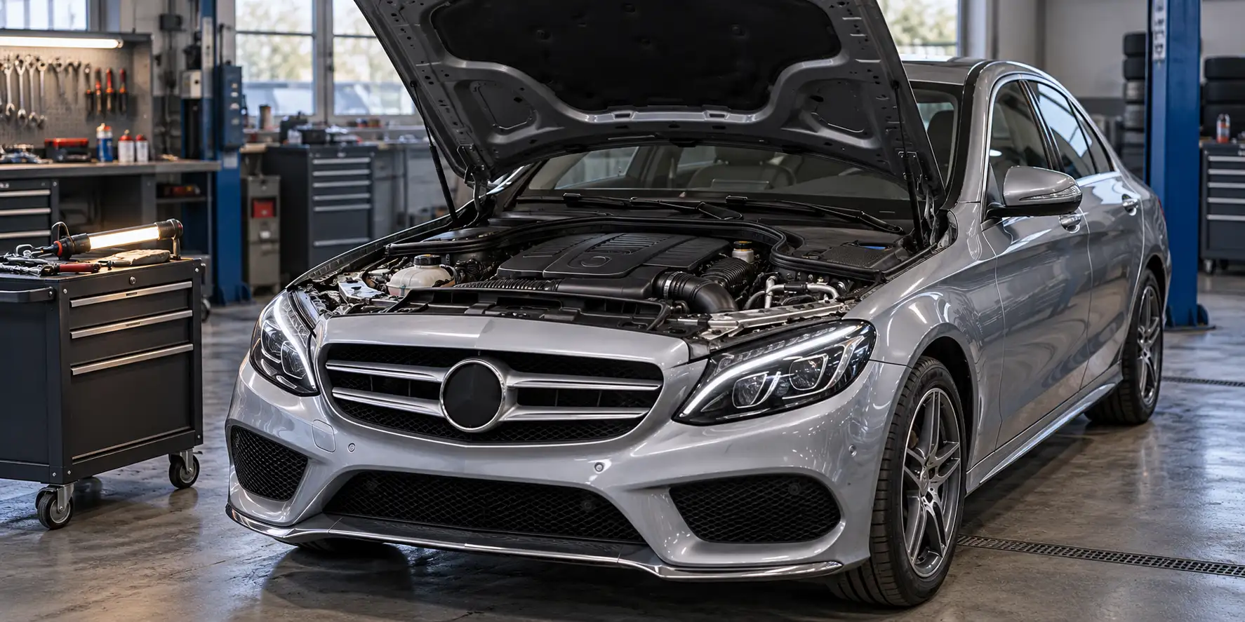 Илюстрация към проверка на EGR при Mercedes-Benz