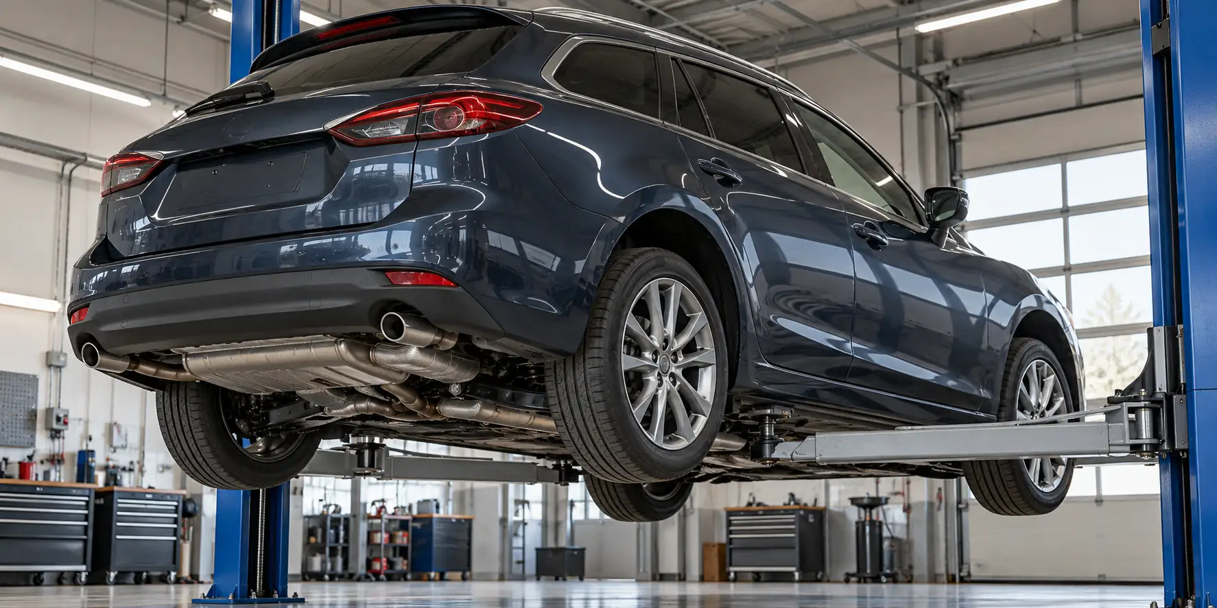 Илюстрация към проверка на филтъра за сажди при Mazda