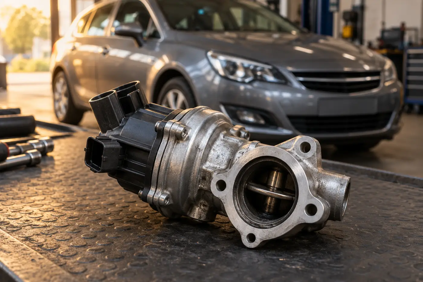 Илюстрация: EGR клапан и електрическо управление при Opel